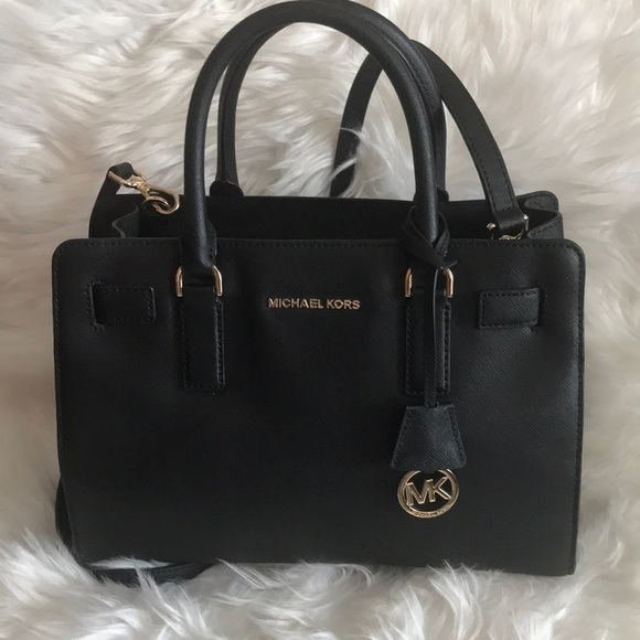 Michael Kors Dillon Saffiano Leather Satchel - Black - Picture 3 of 16